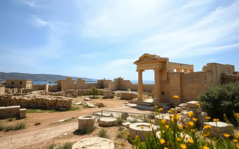 Ancient Salamis ruins in Famagusta showcase Cyprus' rich history and stunning architecture