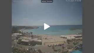 Thumbnail May 16, 2026 07:00 Ayia Napa Cyprus - Nissi Beach Panorama