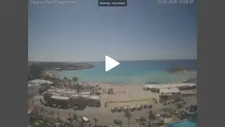 Thumbnail June 3, 2026 07:00 Ayia Napa Cyprus - Nissi Beach Panorama