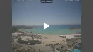 Thumbnail July 1, 2026 08:00 Ayia Napa Cyprus - Nissi Beach Panorama