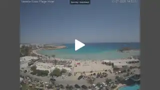 Thumbnail July 13, 2026 12:00 Ayia Napa Cyprus - Nissi Beach Panorama