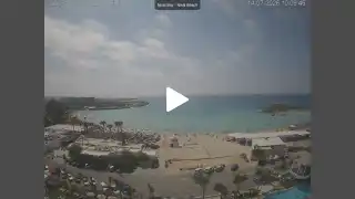 Thumbnail July 14, 2026 07:00 Ayia Napa Cyprus - Nissi Beach Panorama