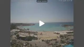 Thumbnail July 17, 2026 07:00 Ayia Napa Cyprus - Nissi Beach Panorama