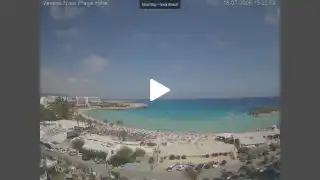Thumbnail July 18, 2026 13:00 Ayia Napa Cyprus - Nissi Beach Panorama