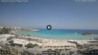 Thumbnail July 21, 2026 12:00 Ayia Napa Cyprus - Nissi Beach Panorama