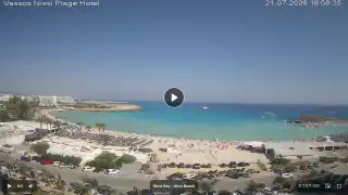 Thumbnail July 21, 2026 13:00 Ayia Napa Cyprus - Nissi Beach Panorama