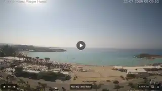 Thumbnail July 22, 2026 06:00 Ayia Napa Cyprus - Nissi Beach Panorama