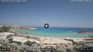 Thumbnail July 22, 2026 12:00 Ayia Napa Cyprus - Nissi Beach Panorama