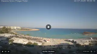 Thumbnail July 22, 2026 15:00 Ayia Napa Cyprus - Nissi Beach Panorama