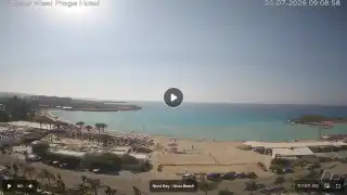 Thumbnail July 23, 2026 06:00 Ayia Napa Cyprus - Nissi Beach Panorama
