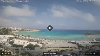 Thumbnail July 23, 2026 13:00 Ayia Napa Cyprus - Nissi Beach Panorama