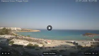 Thumbnail July 23, 2026 15:00 Ayia Napa Cyprus - Nissi Beach Panorama