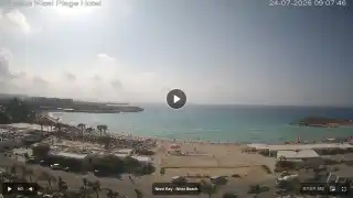 Thumbnail July 24, 2026 06:00 Ayia Napa Cyprus - Nissi Beach Panorama