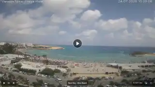 Thumbnail July 24, 2026 12:00 Ayia Napa Cyprus - Nissi Beach Panorama