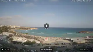 Thumbnail July 24, 2026 15:00 Ayia Napa Cyprus - Nissi Beach Panorama