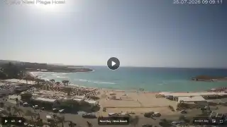 Thumbnail July 25, 2026 06:00 Ayia Napa Cyprus - Nissi Beach Panorama