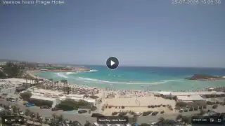 Thumbnail July 25, 2026 10:00 Ayia Napa Cyprus - Nissi Beach Panorama