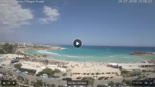 Thumbnail July 25, 2026 12:00 Ayia Napa Cyprus - Nissi Beach Panorama