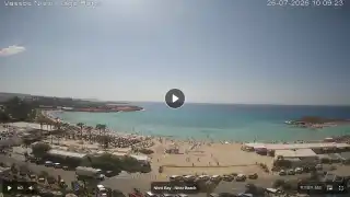Thumbnail July 26, 2026 07:00 Ayia Napa Cyprus - Nissi Beach Panorama