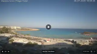 Thumbnail July 26, 2026 15:00 Ayia Napa Cyprus - Nissi Beach Panorama