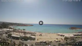 Thumbnail July 27, 2026 07:00 Ayia Napa Cyprus - Nissi Beach Panorama