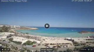Thumbnail July 27, 2026 13:00 Ayia Napa Cyprus - Nissi Beach Panorama