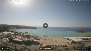 Thumbnail July 29, 2026 06:00 Ayia Napa Cyprus - Nissi Beach Panorama