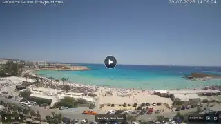 Thumbnail July 29, 2026 11:00 Ayia Napa Cyprus - Nissi Beach Panorama