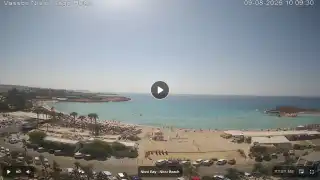 Thumbnail August 9, 2026 07:00 Ayia Napa Cyprus - Nissi Beach Panorama
