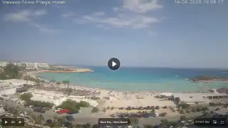 Thumbnail August 14, 2026 13:00 Ayia Napa Cyprus - Nissi Beach Panorama