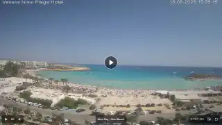 Thumbnail August 18, 2026 12:00 Ayia Napa Cyprus - Nissi Beach Panorama
