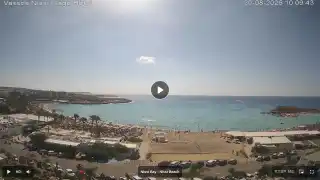 Thumbnail August 30, 2026 07:00 Ayia Napa Cyprus - Nissi Beach Panorama
