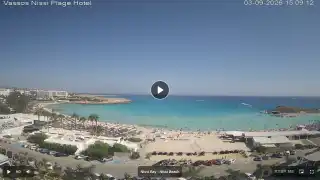Thumbnail September 3, 2026 12:00 Ayia Napa Cyprus - Nissi Beach Panorama