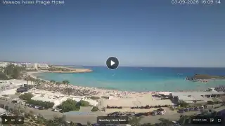 Thumbnail September 3, 2026 13:00 Ayia Napa Cyprus - Nissi Beach Panorama