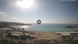 Thumbnail September 11, 2026 06:00 Ayia Napa Cyprus - Nissi Beach Panorama