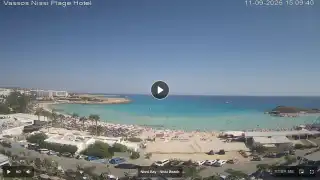 Thumbnail September 11, 2026 12:00 Ayia Napa Cyprus - Nissi Beach Panorama