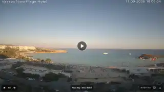 Thumbnail September 11, 2026 15:00 Ayia Napa Cyprus - Nissi Beach Panorama